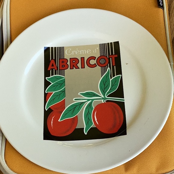 π SIROP DE CITRON or APRICOT PLATE Rosanna Retired 8β POP ART FUNKY DECOR - Picture 1 of 16